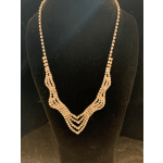 Rhinestone wave necklace