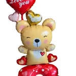 Standing I Love You Bear Balloon