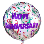 Happy Anniversary Mylar Balloon
