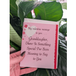 Valentine's Card For Grand Daughter