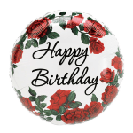 Birthday Roses Mylar