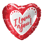 I Love You Mylar balloons