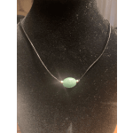 Green and black choker necklace