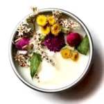 "Wildflowers" Botanical Soy Candle with Flowers 4 ounce