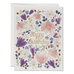 Birthday Whispers RedCap Blank Card