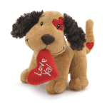 Plush Brown 'Love Ya' Pup