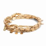 Bracelet/Necklace combo Metal Wrap Gold