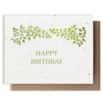 Botanical Happy Birthday Plantable Herb Seed Card