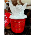 Valentine's Day Candle With Cupid