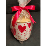 Valentine's Cookie / Candy Jar & Chocolate for the Whole Office! 6.5" x 5"