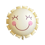 Jumbo Matte Smiling Matte Petal mylar balloon