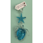 Crystal Expressions Blue Turtle Charm