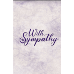 With Sympathy Greeting Card