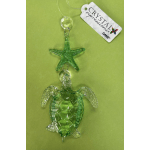 Crystal Expressions Green Turtle Charm