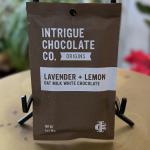 Intrigue Chocolate Co. Lavender+Lemon Oat Milk White Chocolate Bar