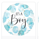 It's a boy mylar balloon