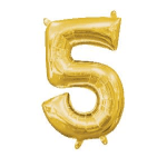 Number 5 Balloon 34"