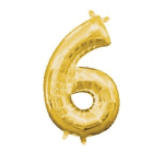 Number 6 Balloon 34"