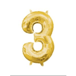 Number 3 Balloon 34"