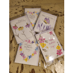 Mother's Day Card 6" x 4.5". Local artist hand painted watercolor. Graphics will vary. We will relay your message inside blank card.