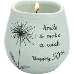 Happy 50th - 8 oz - 100% Soy Wax Candle Scent: Serenity