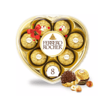 8 piece heart Ferrero Rocher