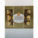 Box of Ferrero Rocher chocolates with gold wrappers