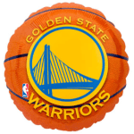 Golden State Warriors basketball-shaped balloon