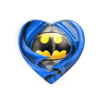 Batman-themed heart-shaped chocolate gift box