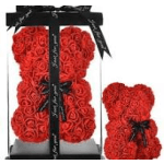 10 inch Red rose teddy