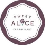 Sweet Alice Floral & Art logo in a purple circular badge
