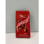 Red Lindt Lindor milk chocolate truffle box