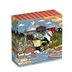 Box of Seattle Chocolate assorted truffles with colorful illustrated packaging