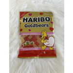 Bag of Haribo Goldbears gummy candy with Valentine hearts