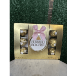Ferrero Rocher chocolate gift box with a pink ribbon