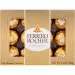 Box of Ferrero Rocher hazelnut chocolates