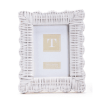 White woven picture frame with a blank insert