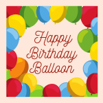 9" Happy Birthday Mylar Balloon