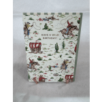 Western-themed birthday card with cowboys and the text "Have a Wild Birthday!"