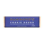 Chocolate bar wrapper labeled Hammond's Cookie Dough
