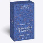 Blue box labeled Chamomile & Lavender shower steamers