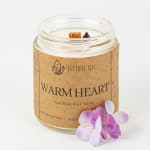 'Warm Heart' Soy Candle with Essential Oils 8 oz.
