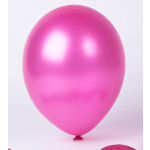 Single pink balloon on a white background