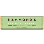Chocolate bar wrapper labeled Hammond's Sea Side Caramel