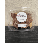 Plastic container of milk chocolate English toffee pieces