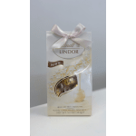 Lindt white chocolate truffles gift bag with a pale pink ribbon
