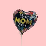 Heart-shaped balloon reading Best Mom Ever
