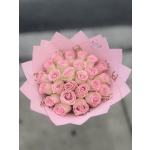 25 Roses - Bouquet With Pink Roses & Glitter