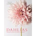Book cover with a pale pink dahlia flower