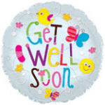 GET WELL MYLAR BALLOON